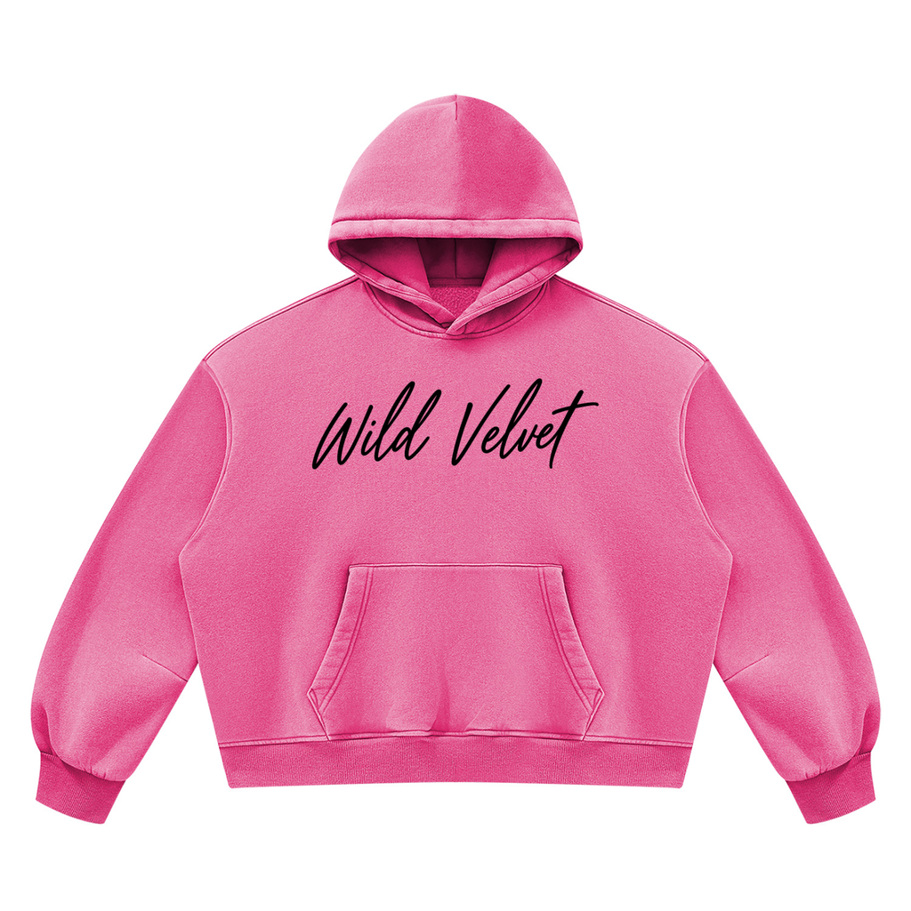Unisex Vintage Wash Boxy Fleece Hoodie