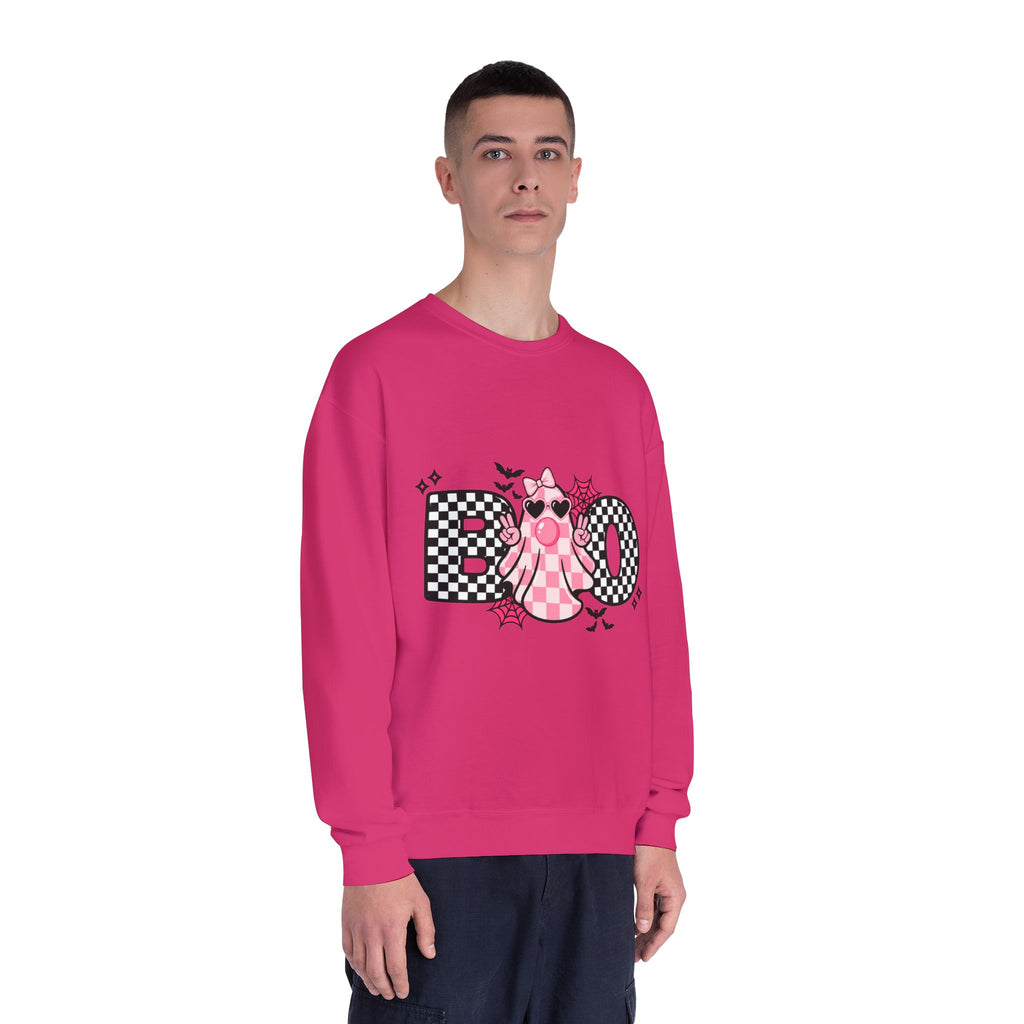 Koo Checkerboard Cat Crewneck Sweatshirt