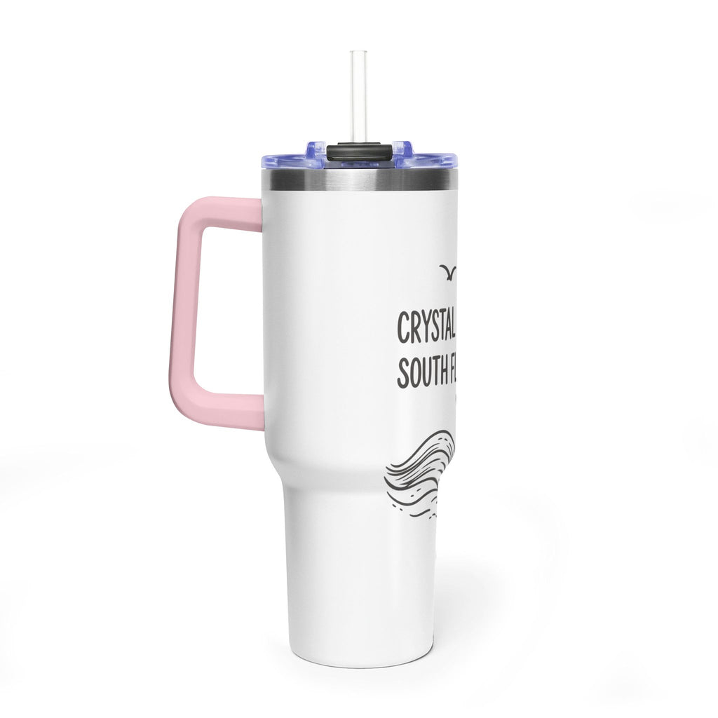 40oz Tumbler - Crystal Coast Girl South Florida Soul Vacuum Insulated Travel Mug