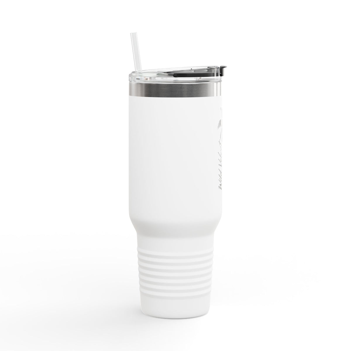 40oz Insulated Travel Mug — 'Wild Vibes' Palm Tree Design
