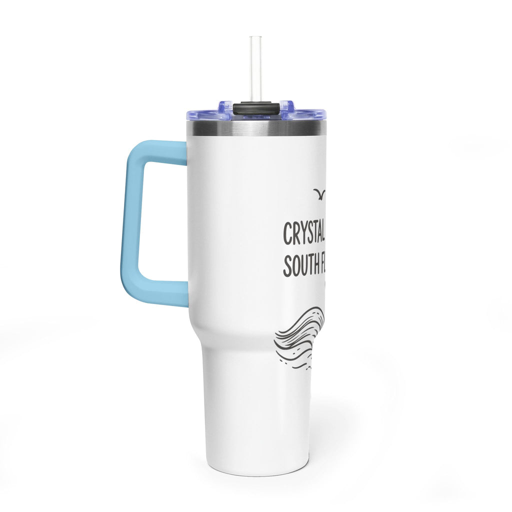 40oz Tumbler - Crystal Coast Girl South Florida Soul Vacuum Insulated Travel Mug