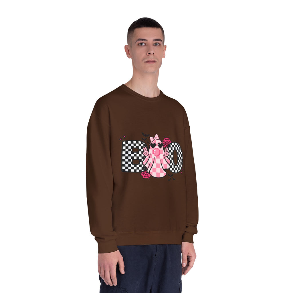 Koo Checkerboard Cat Crewneck Sweatshirt