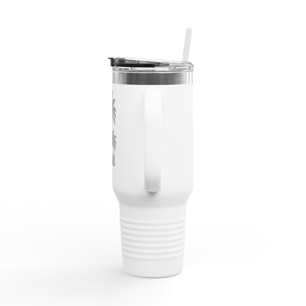 40oz Insulated Travel Mug — 'Wild Vibes' Palm Tree Design