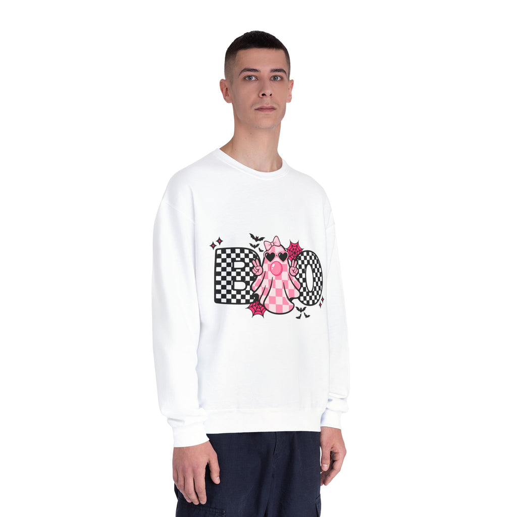 Koo Checkerboard Cat Crewneck Sweatshirt