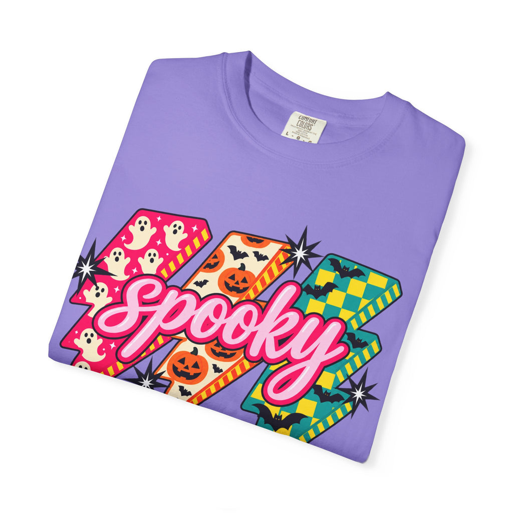 Spooky Retro Lightning Bolt T-Shirt — Halloween Graphic Tee