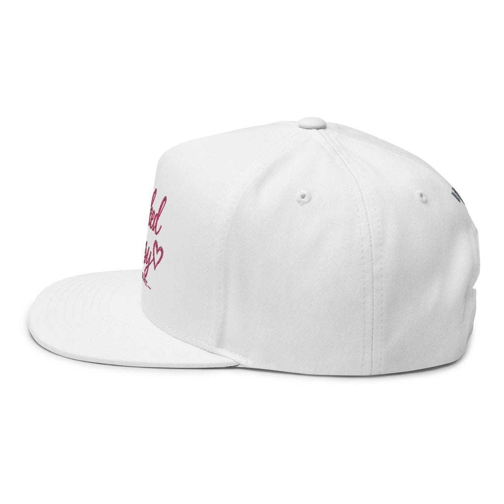 Booked & Busy Embroidered Flat Bill Cap