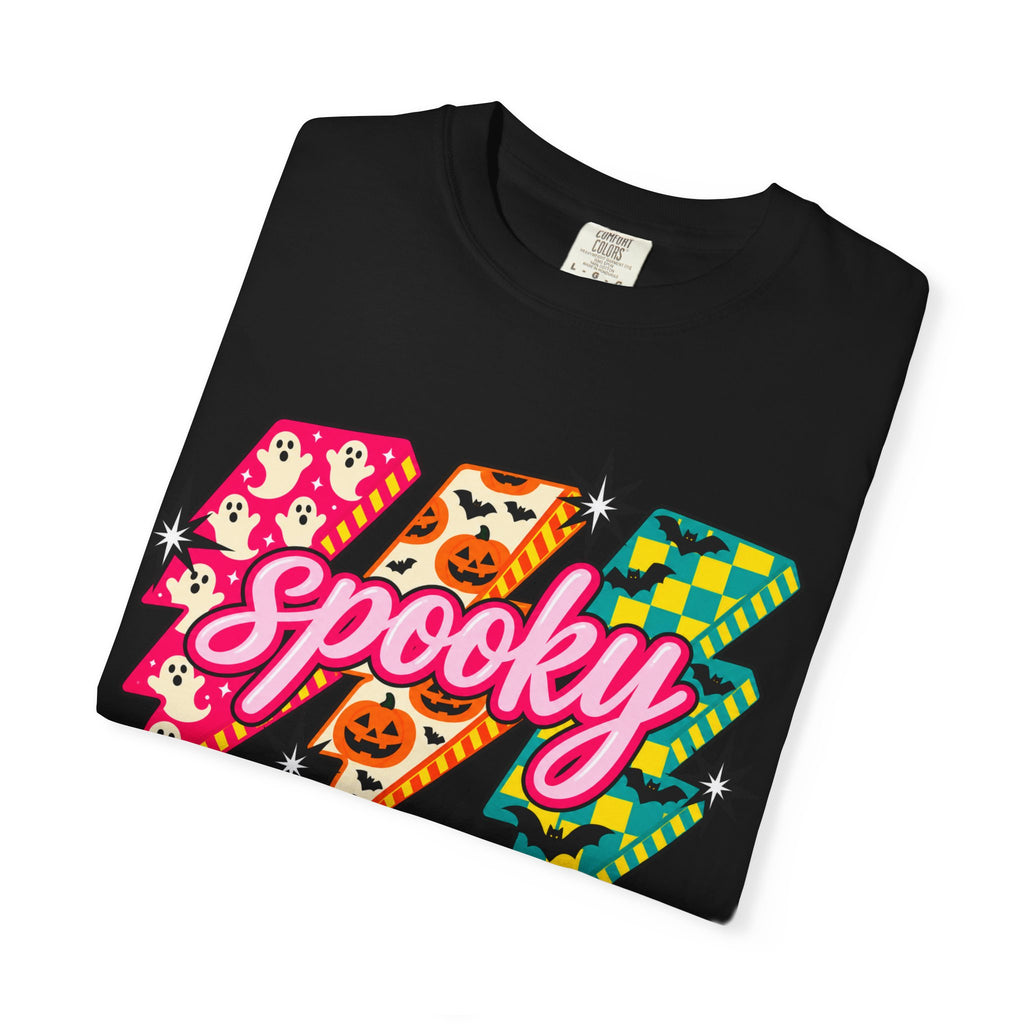 Spooky Retro Lightning Bolt T-Shirt — Halloween Graphic Tee