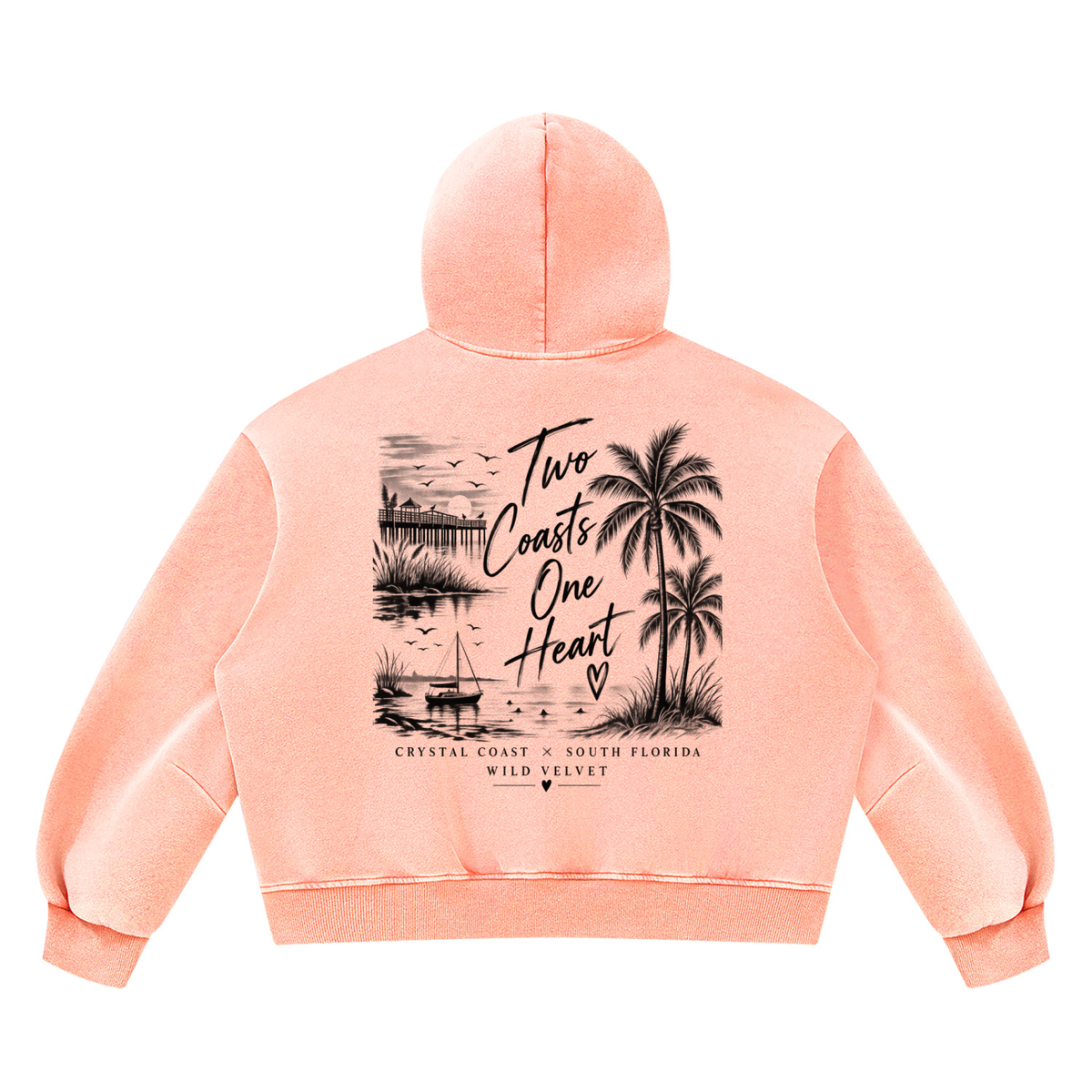 Unisex Vintage Wash Boxy Fleece Hoodie