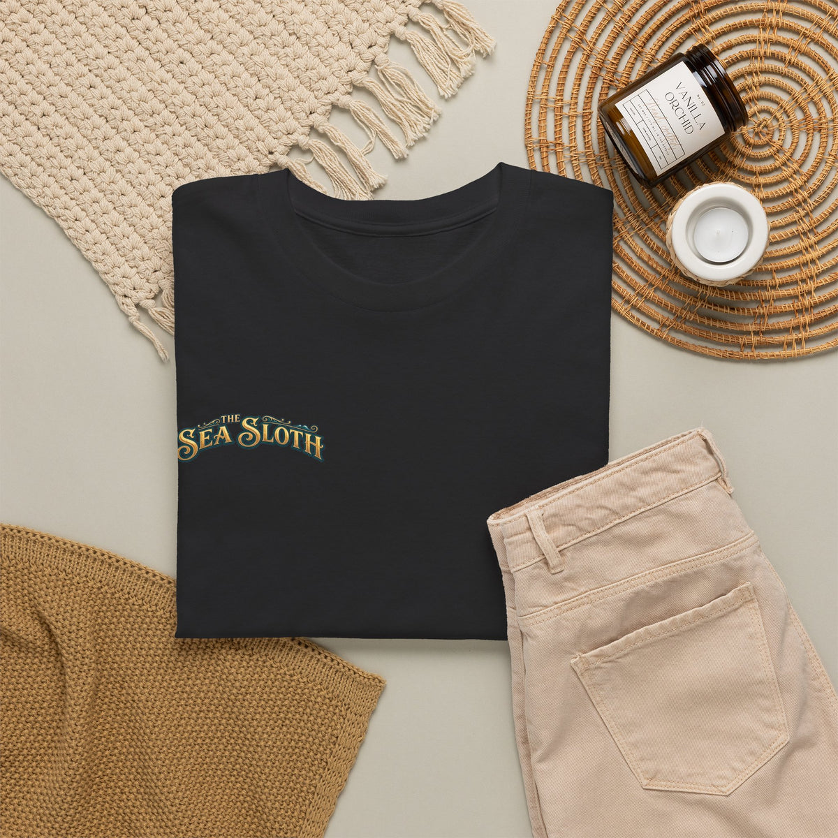 Sea Sloth Biloxi Tee — Retro Beach Sloth Graphic T-Shirt
