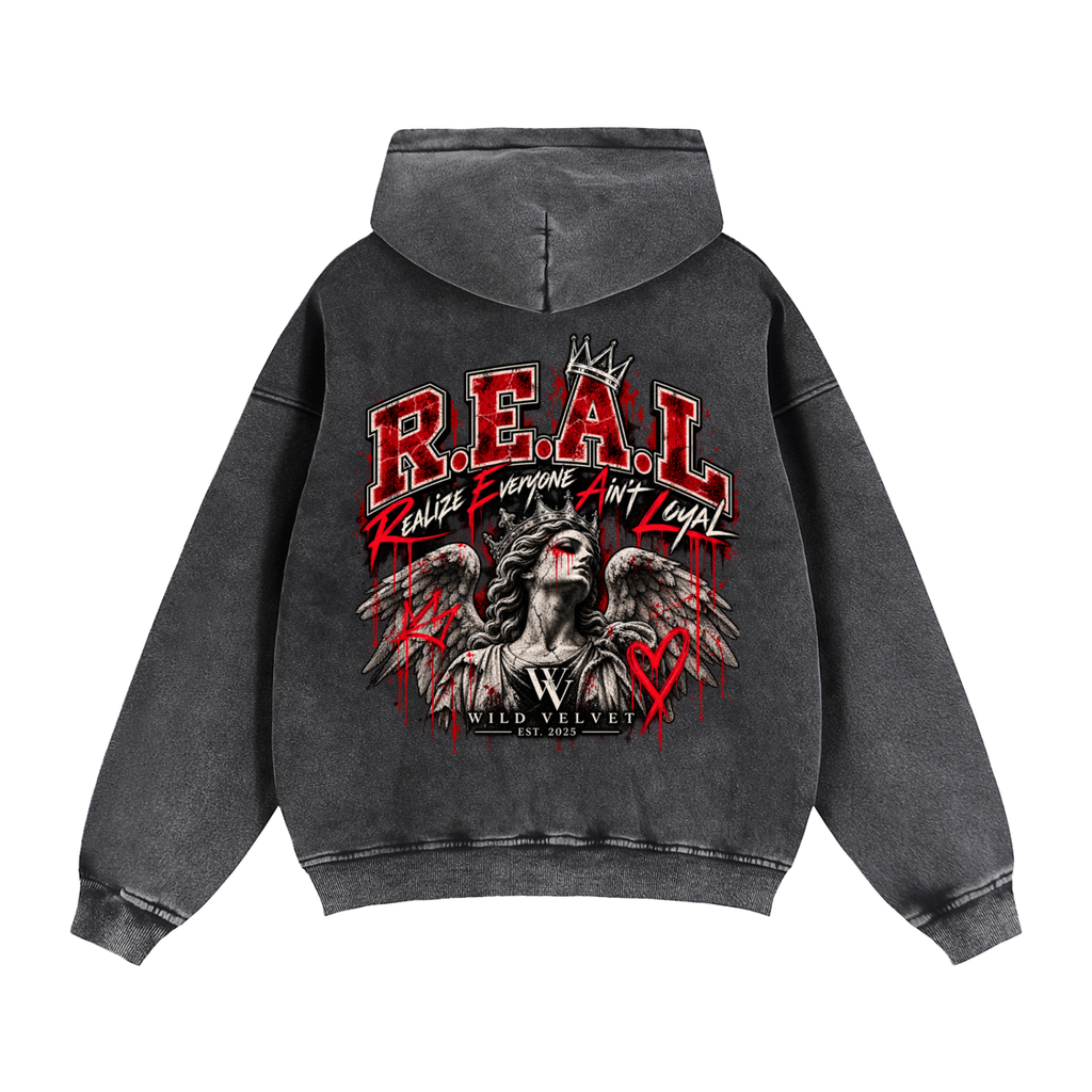 Zip-Through Boxy Fleece Hoodie