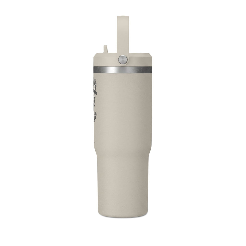 32oz Nomad Tumbler — Matte Black Sculpted Bust Design, Insulated Travel Bottle