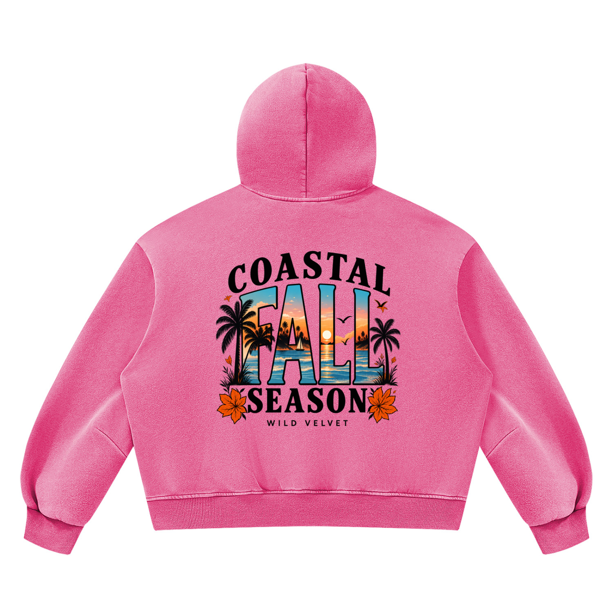 Unisex Vintage Wash Boxy Fleece Hoodie