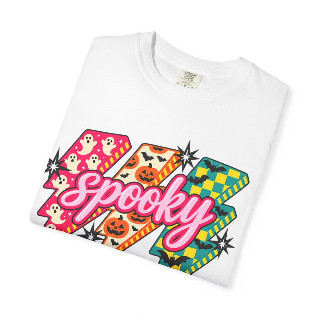 Spooky Retro Lightning Bolt T-Shirt — Halloween Graphic Tee