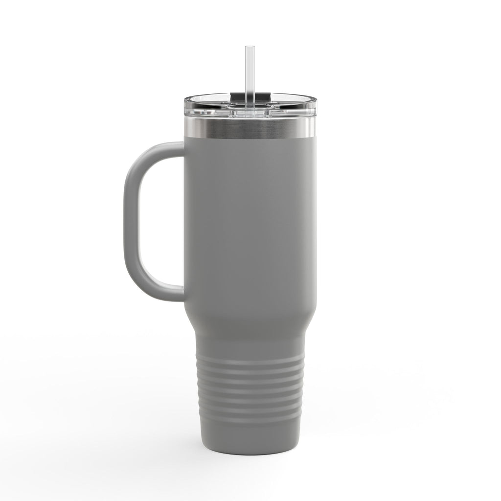 40oz Insulated Travel Mug — 'Wild Vibes' Palm Tree Design