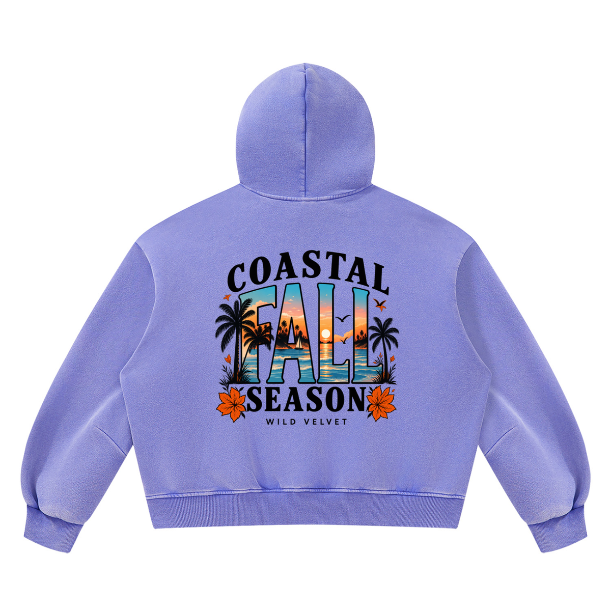 Unisex Vintage Wash Boxy Fleece Hoodie