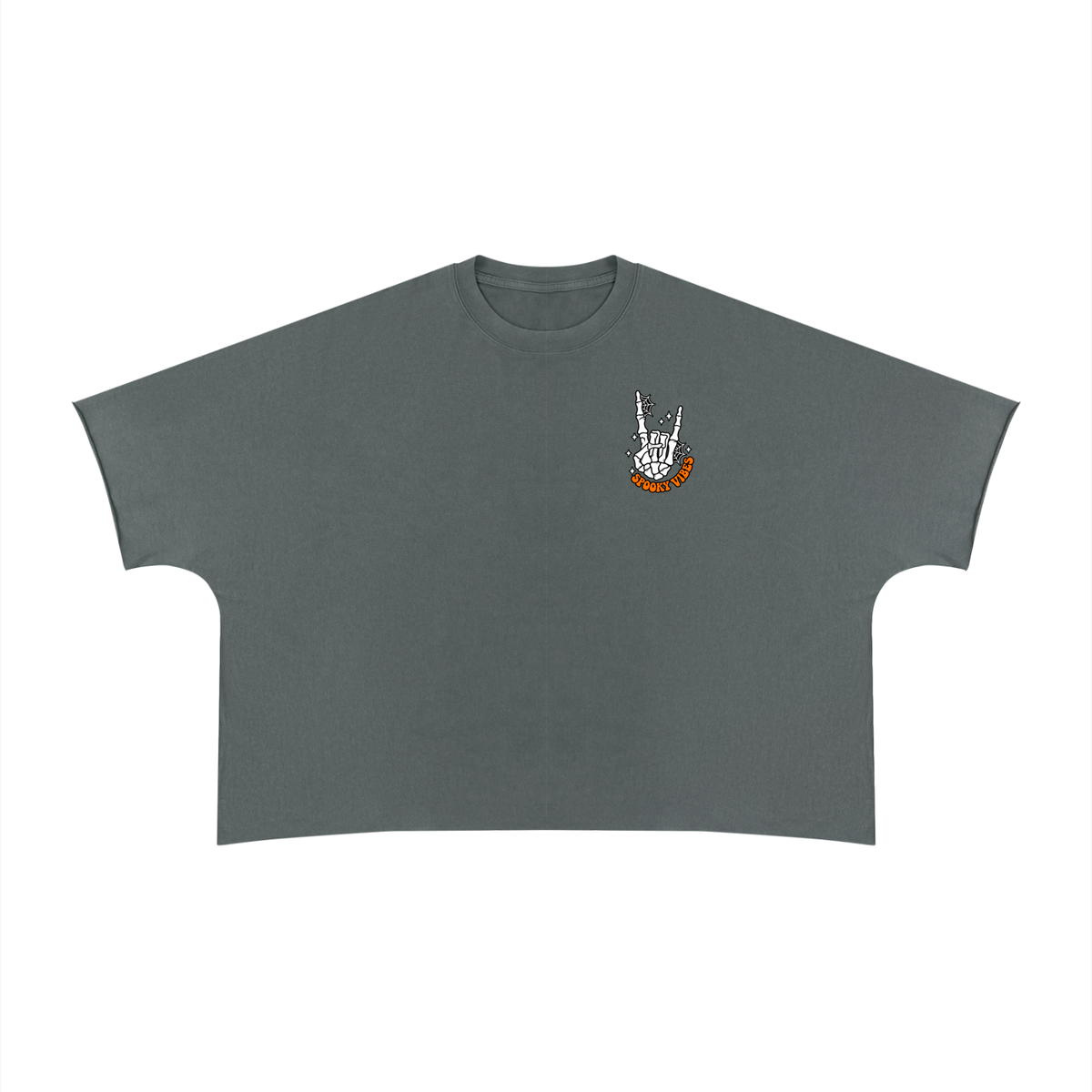 Unisex Heavyweight Boxy Raw Edge T-Shirt