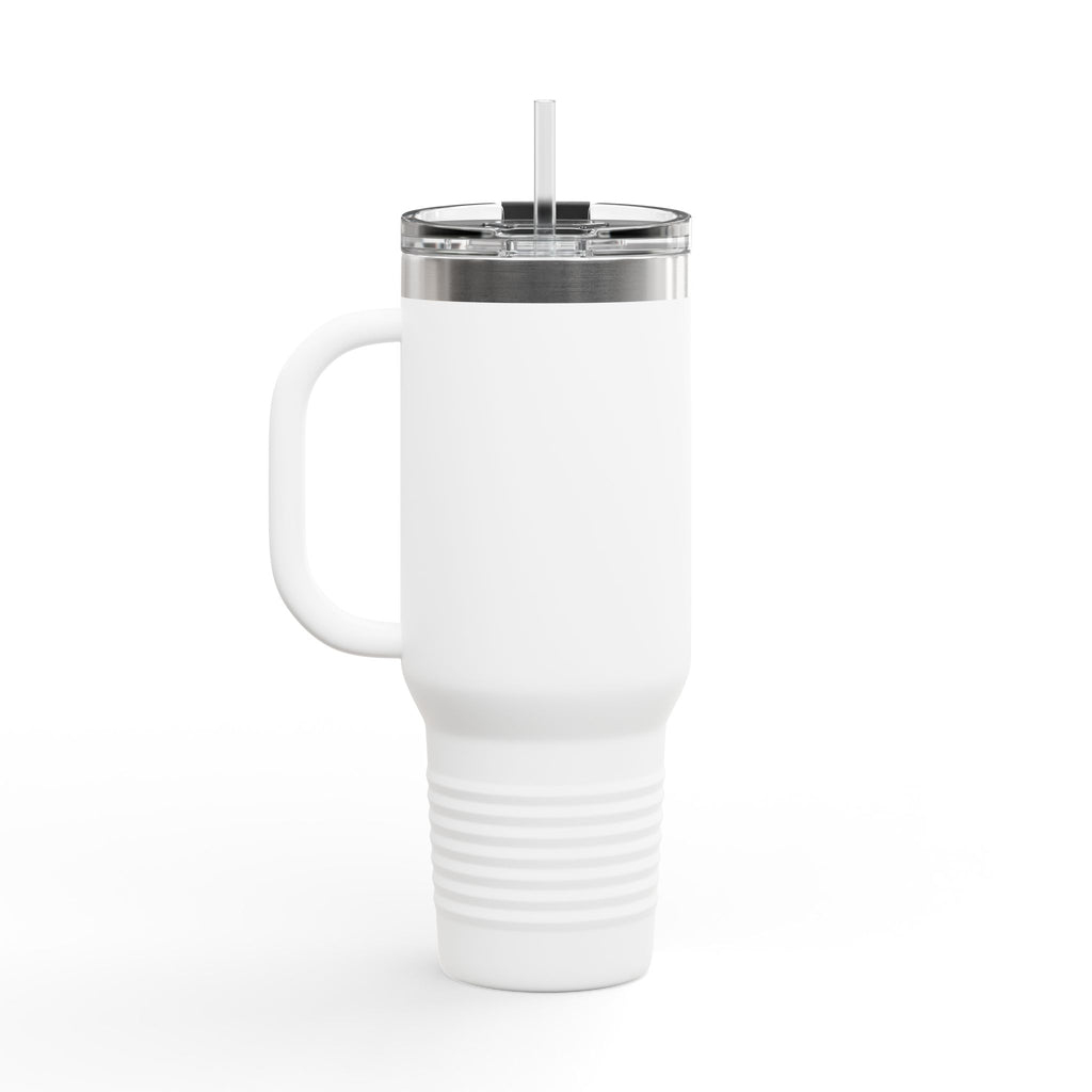 40oz Insulated Travel Mug — 'Wild Vibes' Palm Tree Design