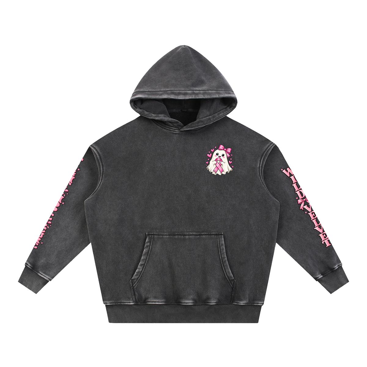 Snow Wash Fleece Oversize Hoodie