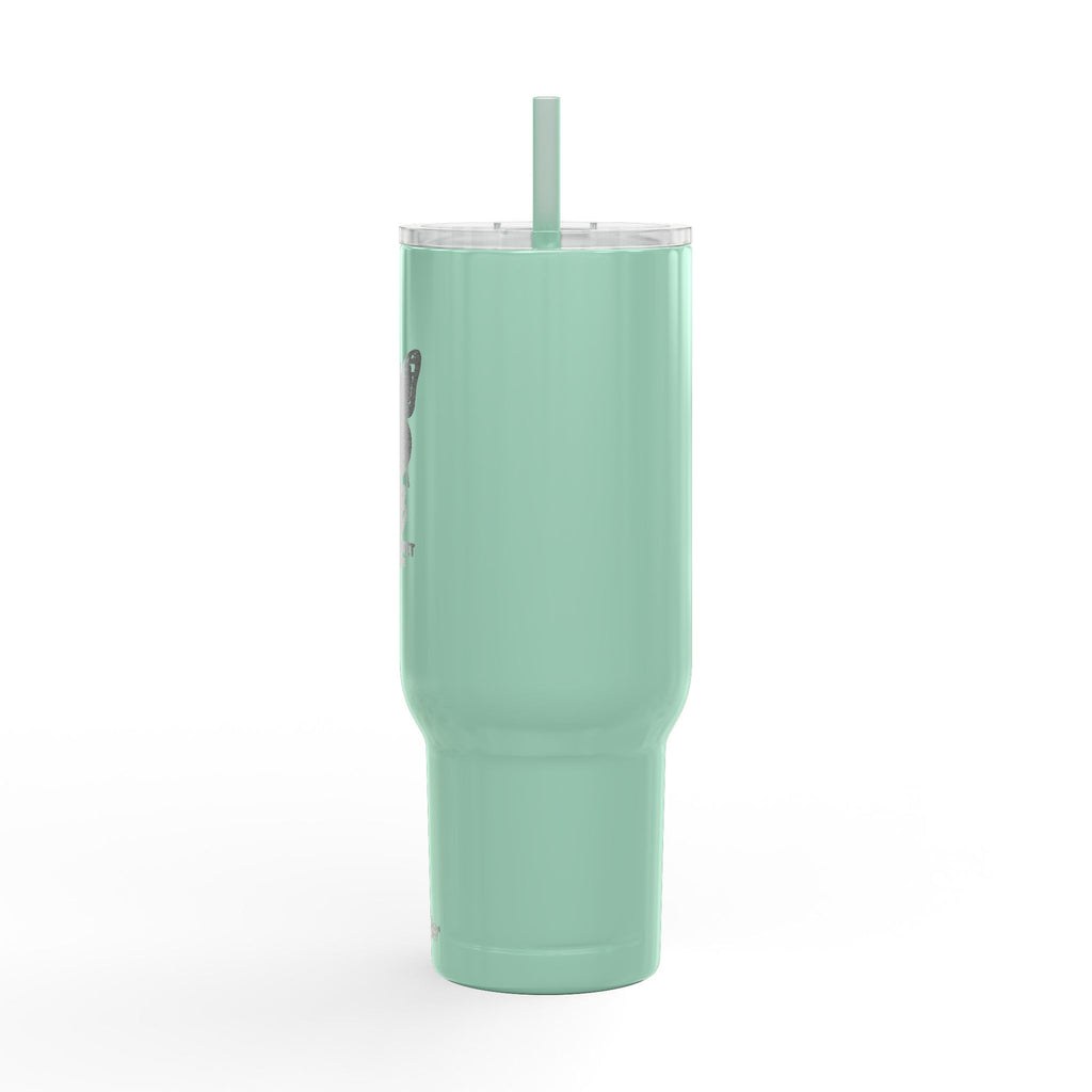40oz Engraved Tumbler with Lid – Butterfly 'Wildflower' Design, Insulated Travel Cup