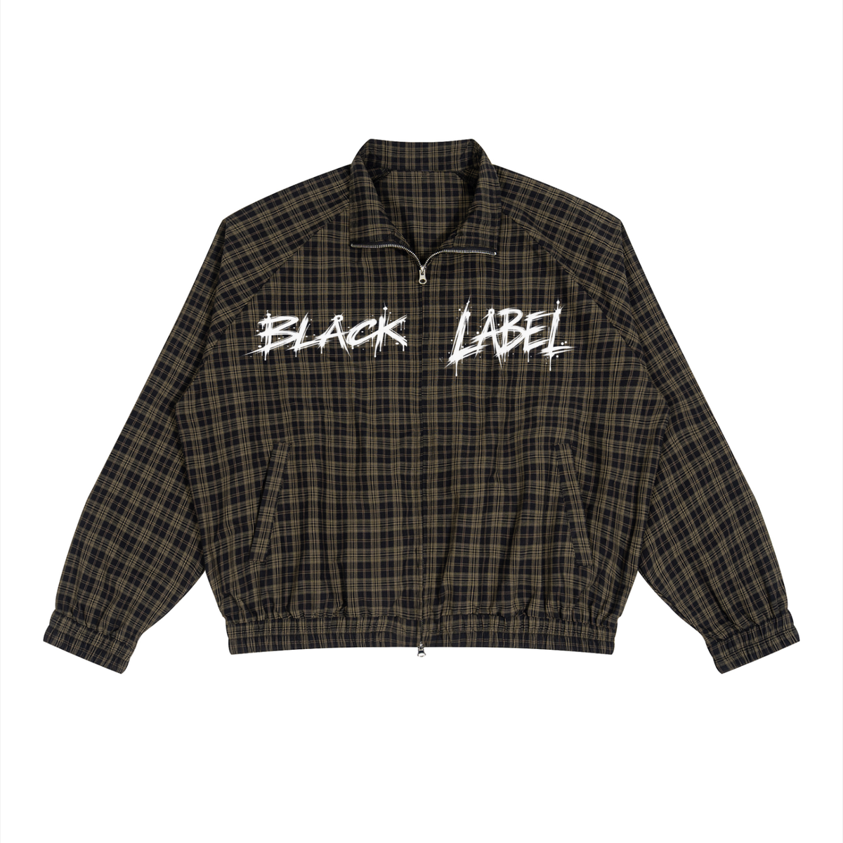 Unisex Plaid Full-Zip Track Jacket