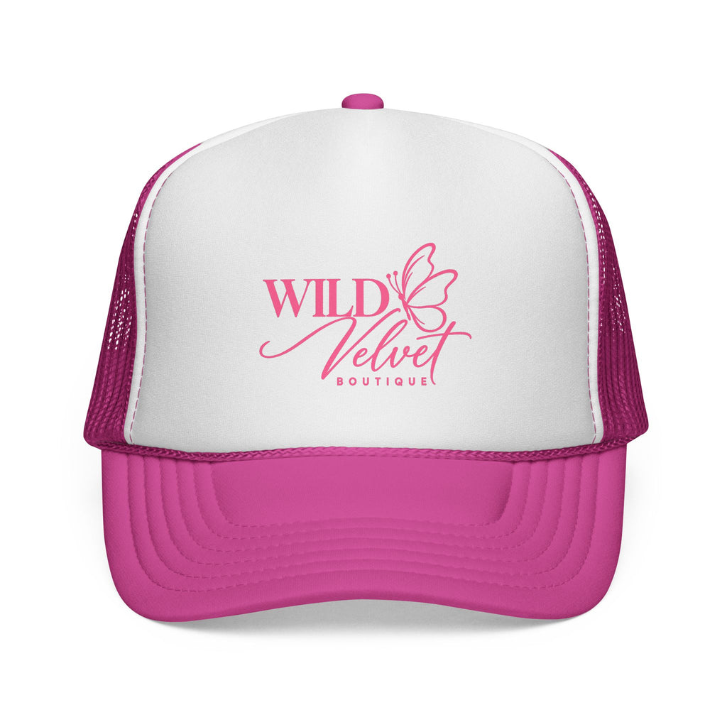 Wild Velvet Boutique Trucker Cap – Pink Logo Mesh Baseball Hat