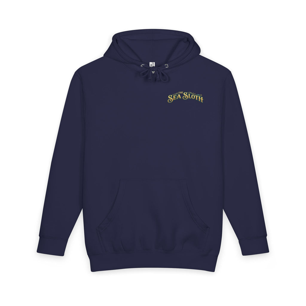 Sea Sloth Biloxi Hoodie — Vintage Beach Sloth Graphic Pullover