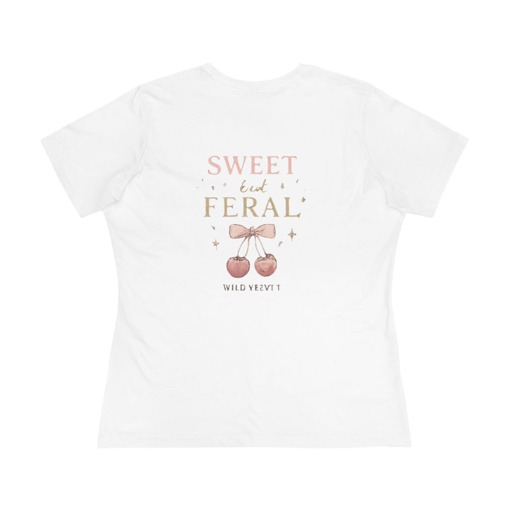 Sweet But A Feral Cherry Tee — Women's Graphic Cotton T‑Shirt