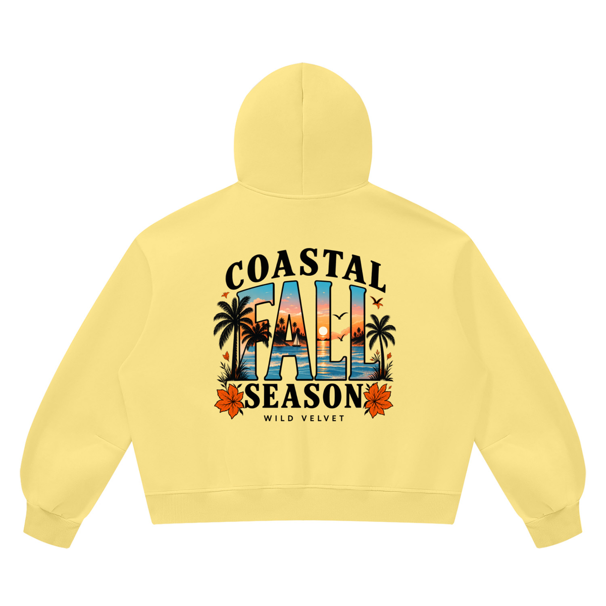 Unisex Vintage Wash Boxy Fleece Hoodie