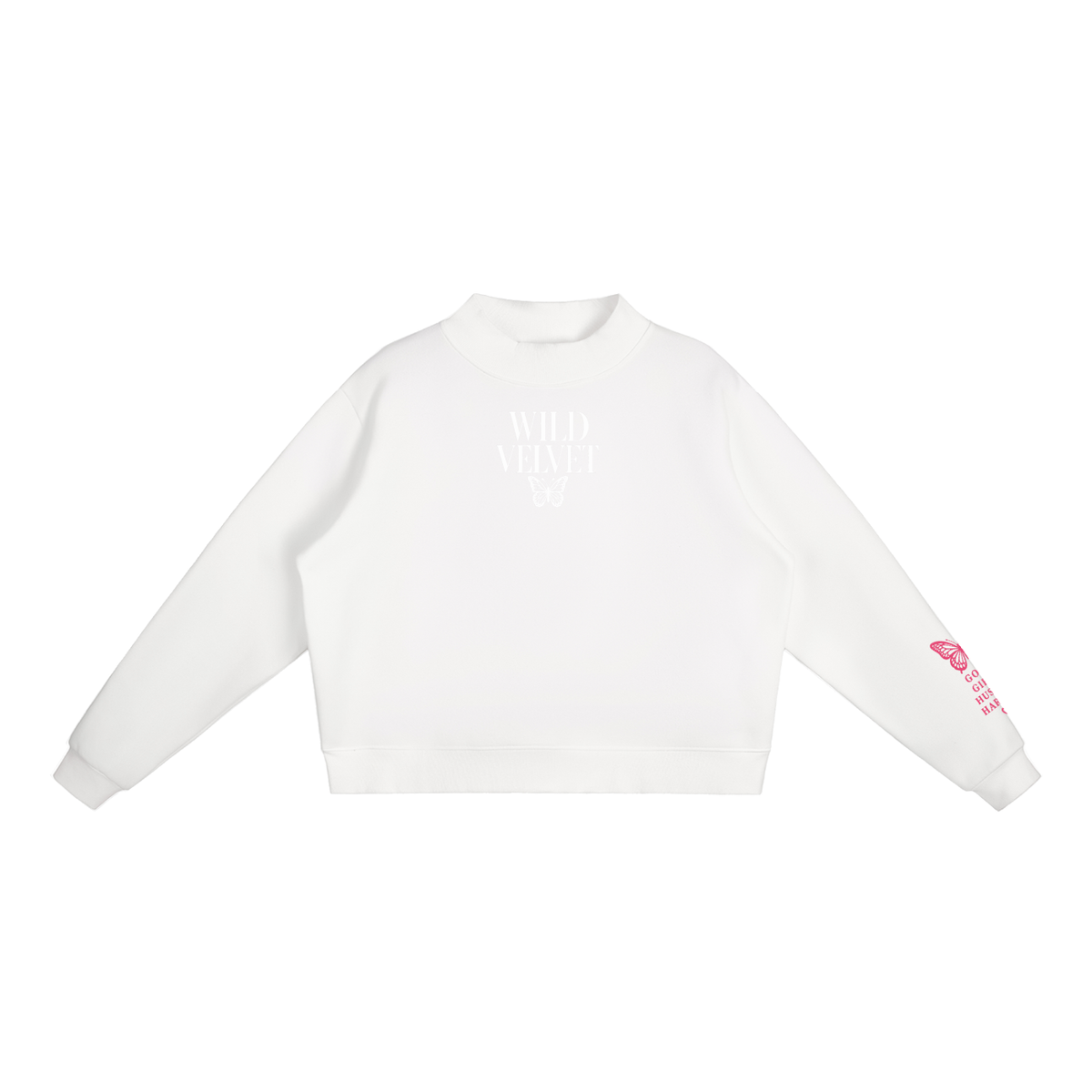 Essential Fleece Mock-Neck Crew Sweatshirt