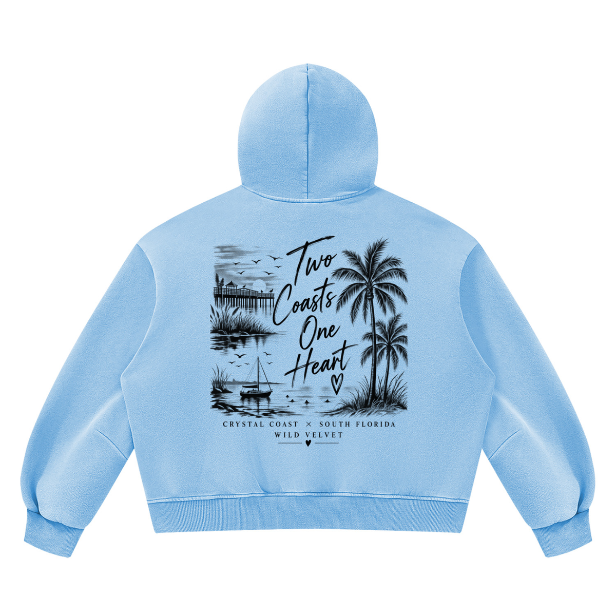 Unisex Vintage Wash Boxy Fleece Hoodie