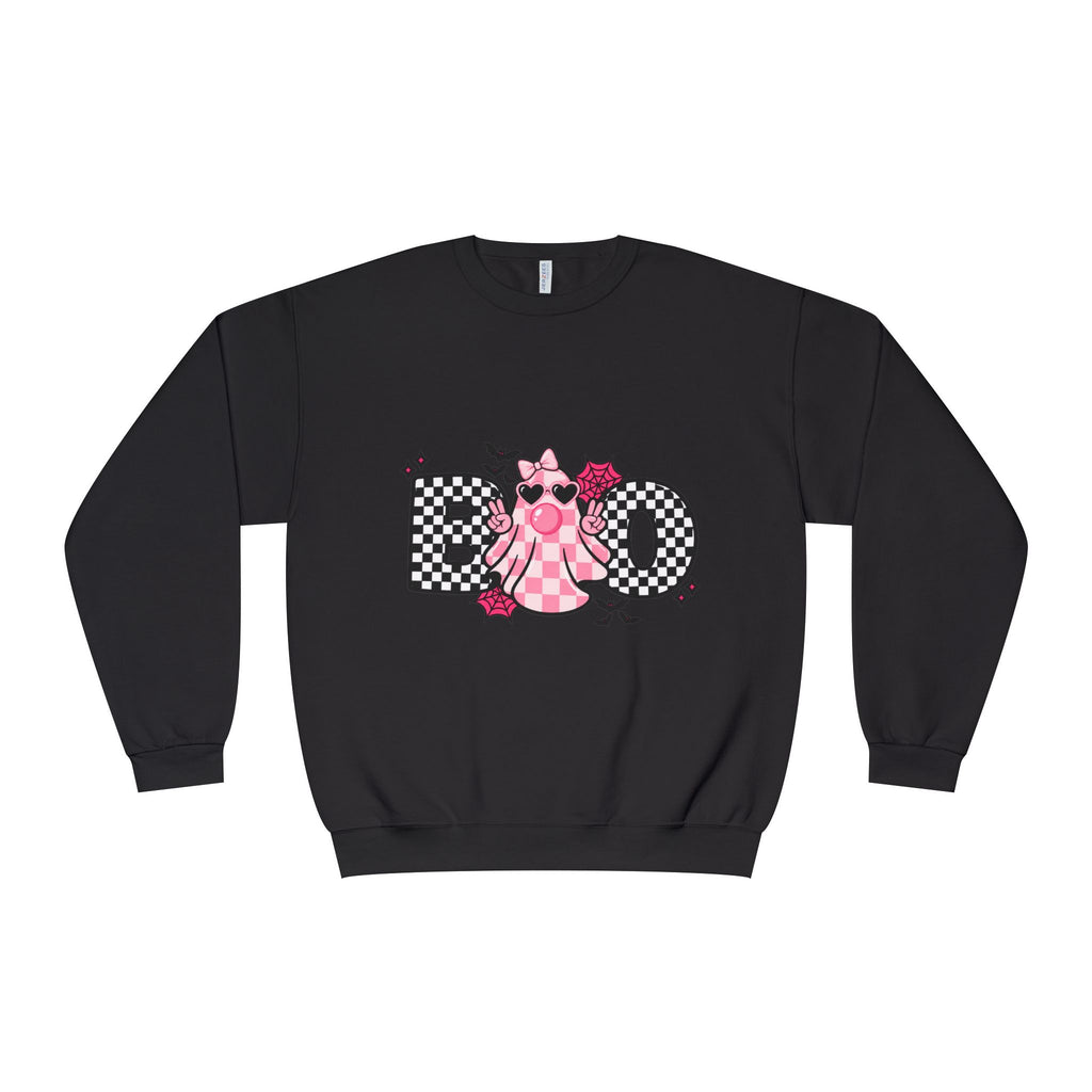 Koo Checkerboard Cat Crewneck Sweatshirt