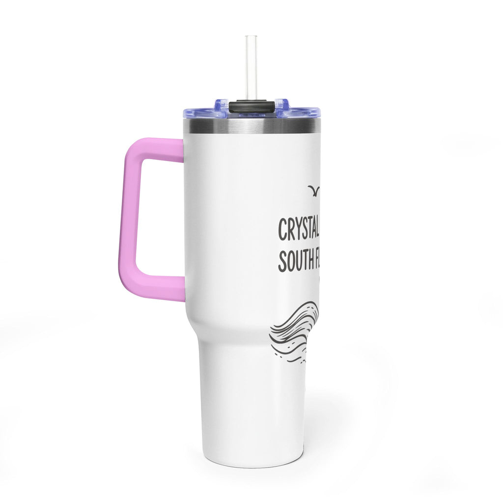 40oz Tumbler - Crystal Coast Girl South Florida Soul Vacuum Insulated Travel Mug