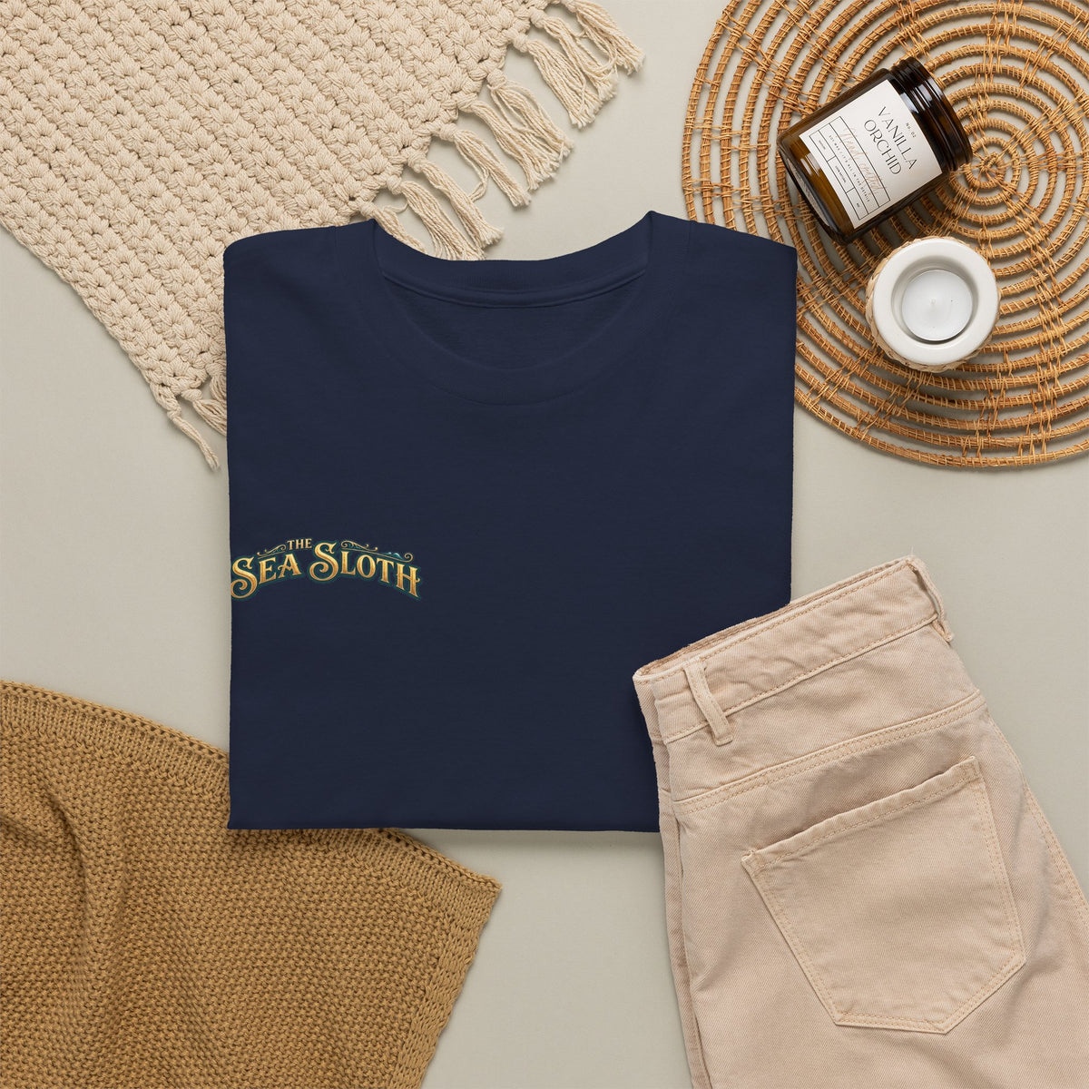 Sea Sloth Biloxi Tee — Retro Beach Sloth Graphic T-Shirt