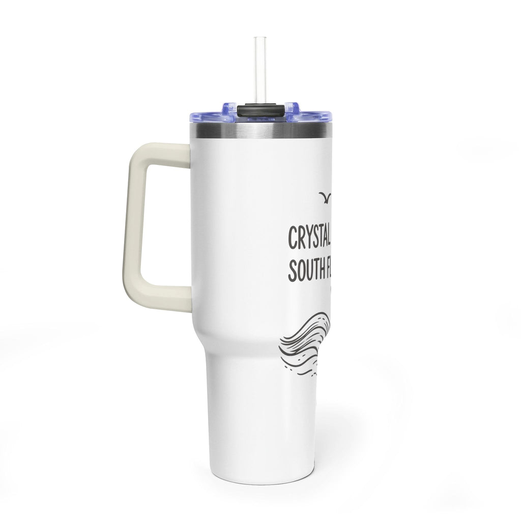 40oz Tumbler - Crystal Coast Girl South Florida Soul Vacuum Insulated Travel Mug