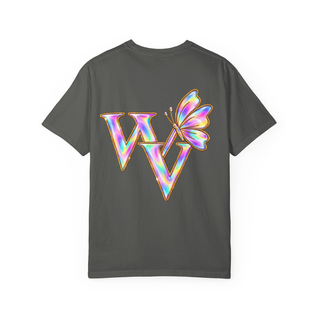 Holographic Ghost Tee — Cute Iridescent Ghost with Bow T-Shirt