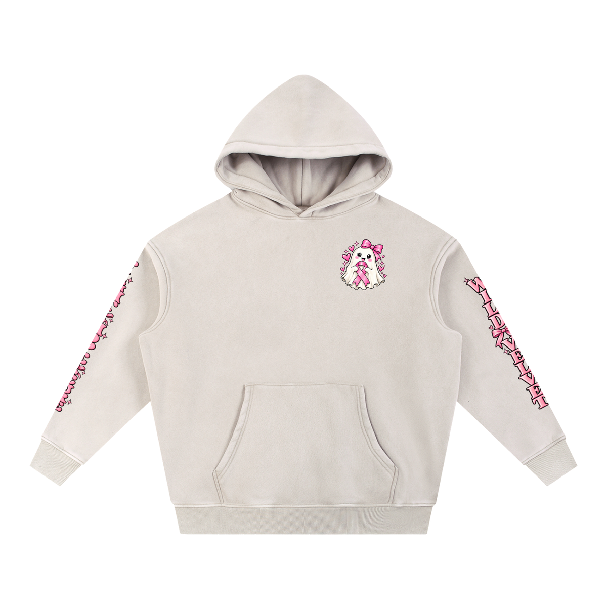 Snow Wash Fleece Oversize Hoodie