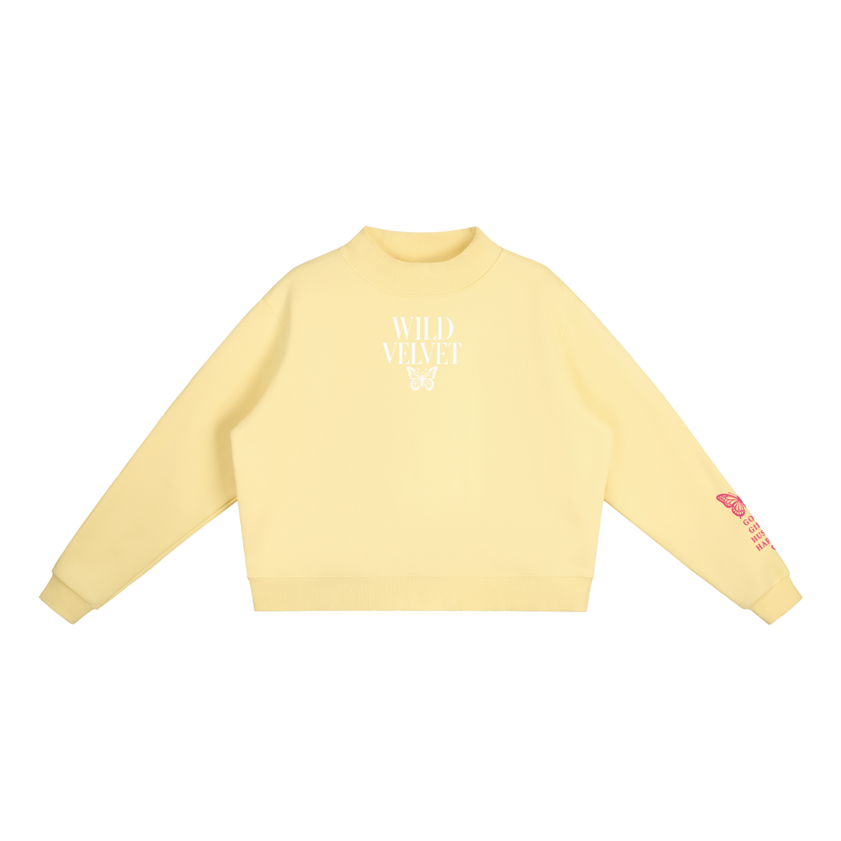 Essential Fleece Mock-Neck Crew Sweatshirt