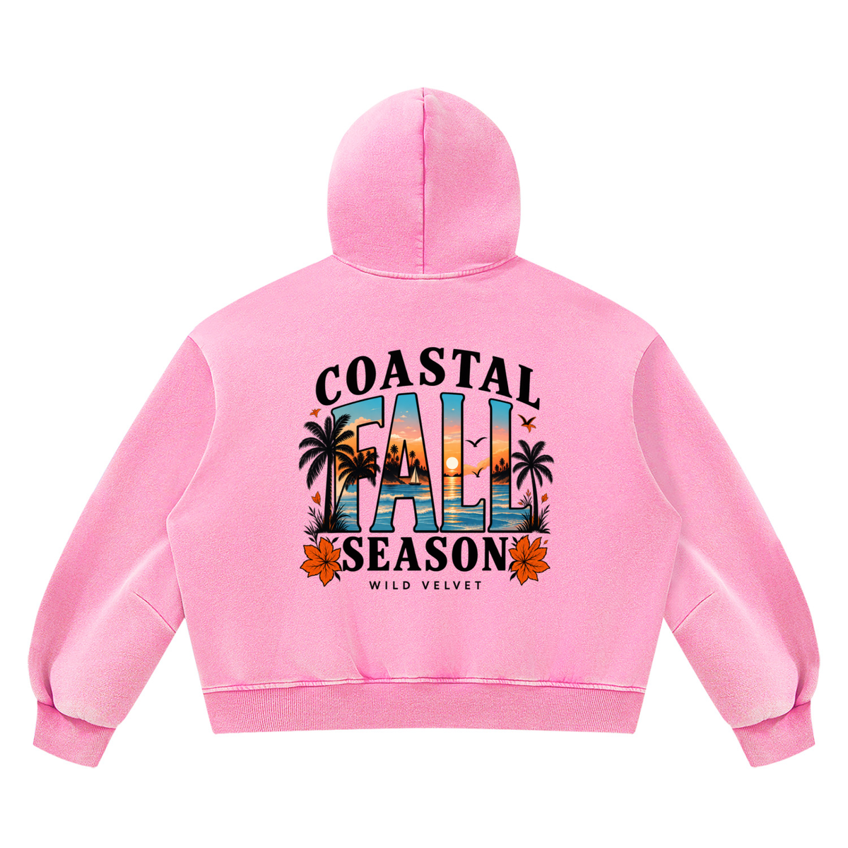 Unisex Vintage Wash Boxy Fleece Hoodie