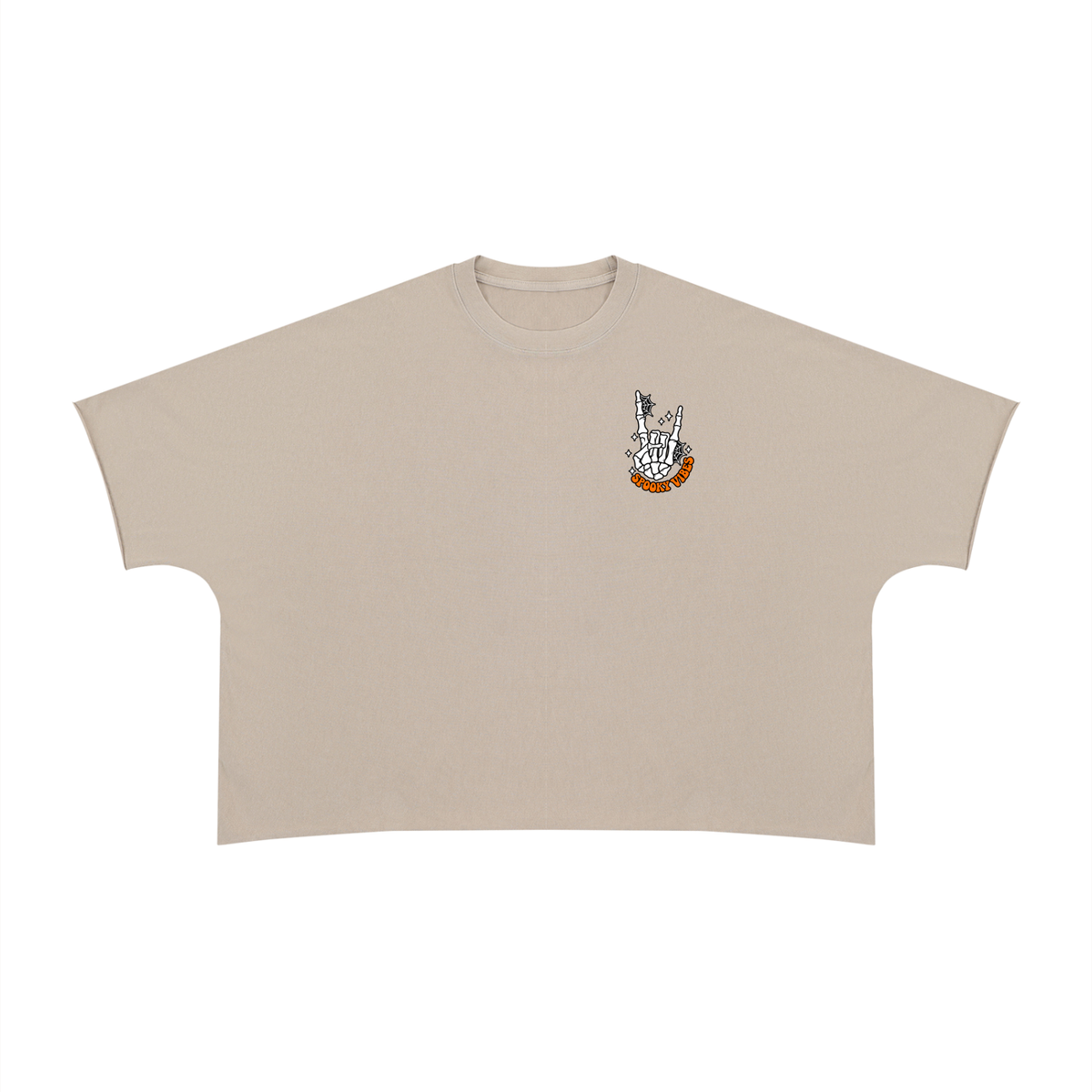 Unisex Heavyweight Boxy Raw Edge T-Shirt