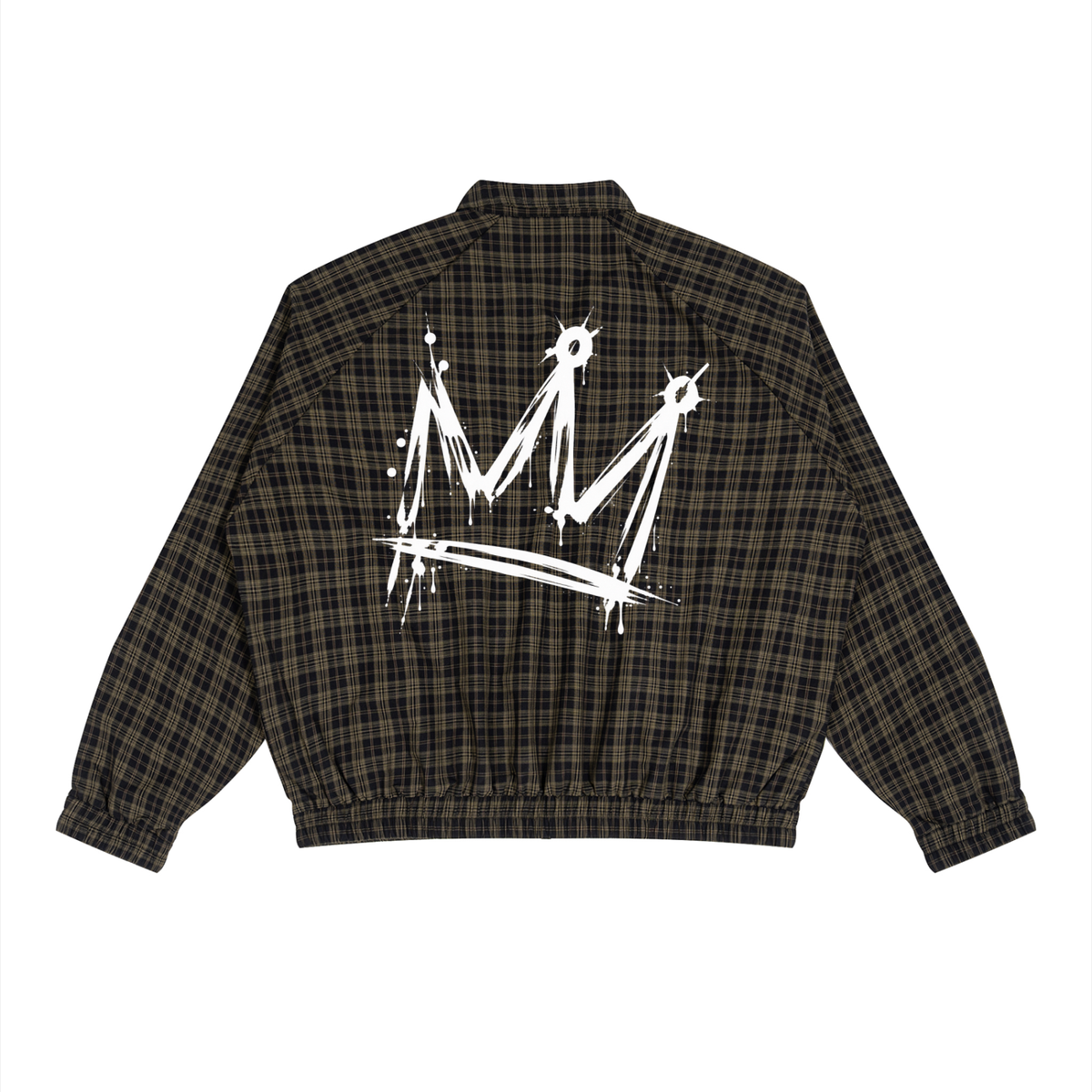 Unisex Plaid Full-Zip Track Jacket