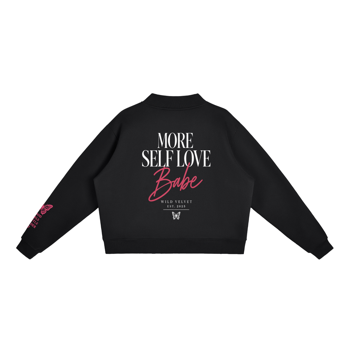 Essential Fleece Mock-Neck Crew Sweatshirt