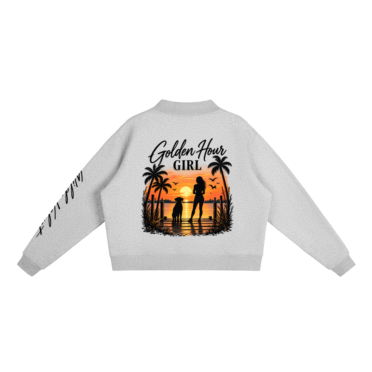 Essential Fleece Mock-Neck Crew Sweatshirt