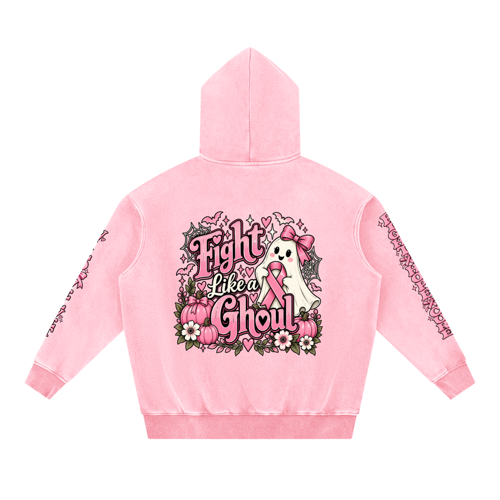 Snow Wash Fleece Oversize Hoodie
