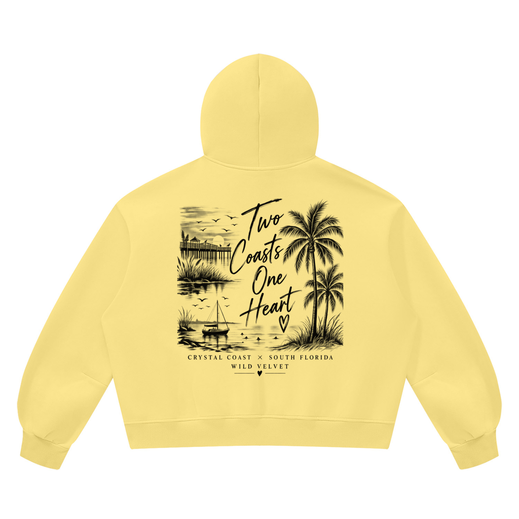 Unisex Vintage Wash Boxy Fleece Hoodie