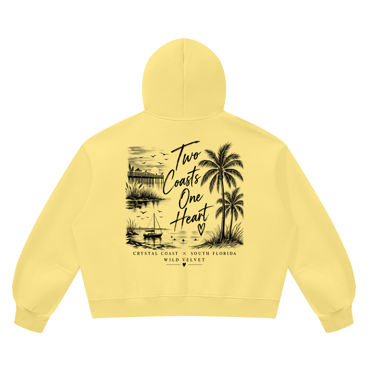 Unisex Vintage Wash Boxy Fleece Hoodie