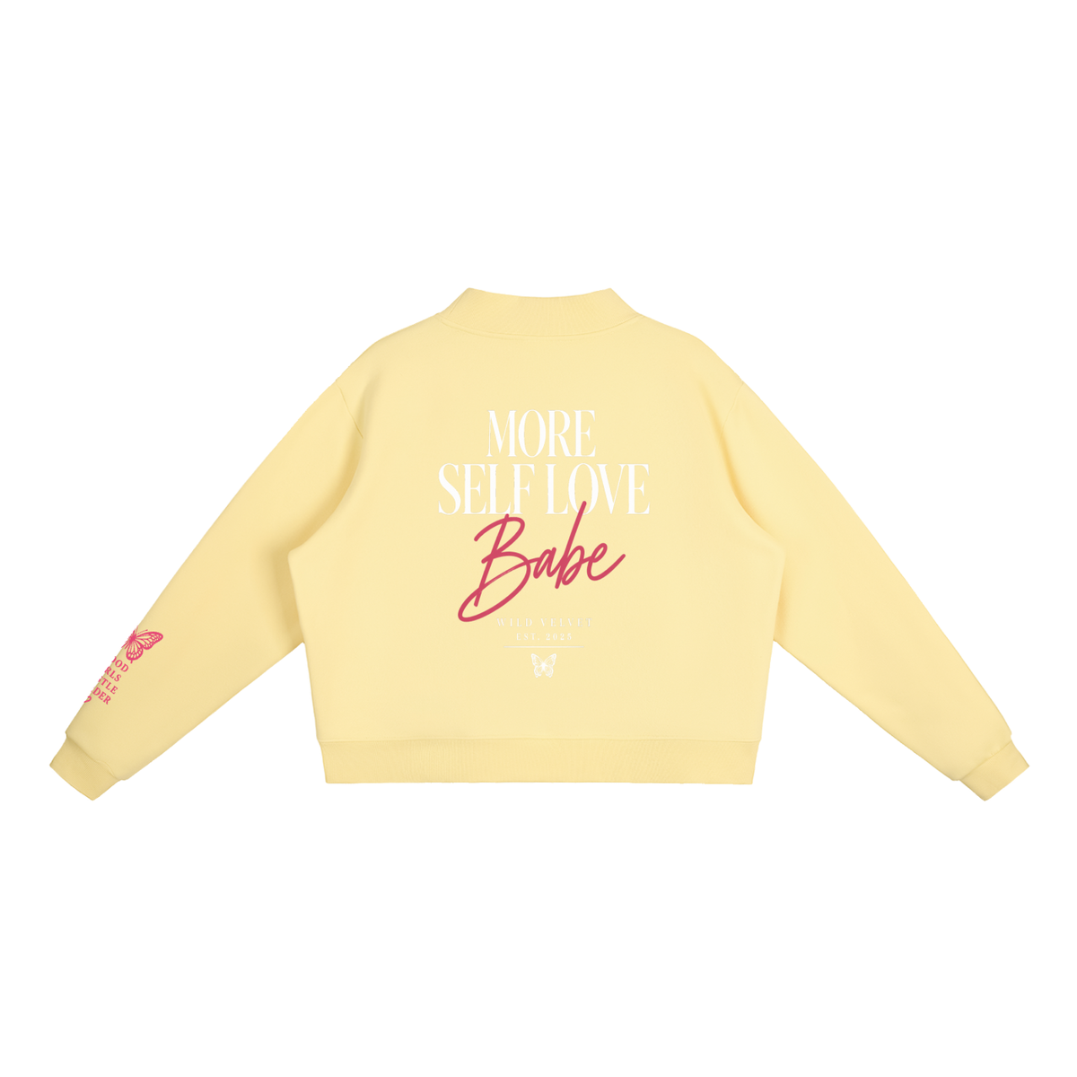 Essential Fleece Mock-Neck Crew Sweatshirt