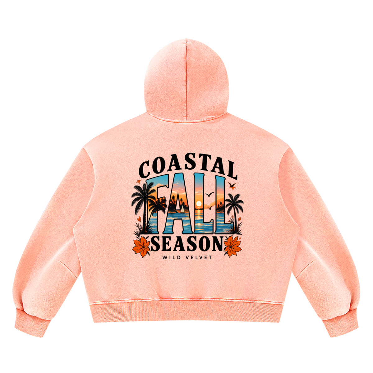 Unisex Vintage Wash Boxy Fleece Hoodie
