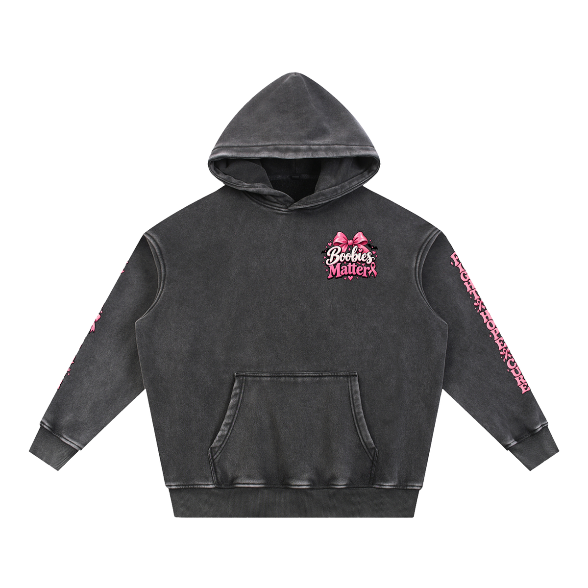 Snow Wash Fleece Oversize Hoodie