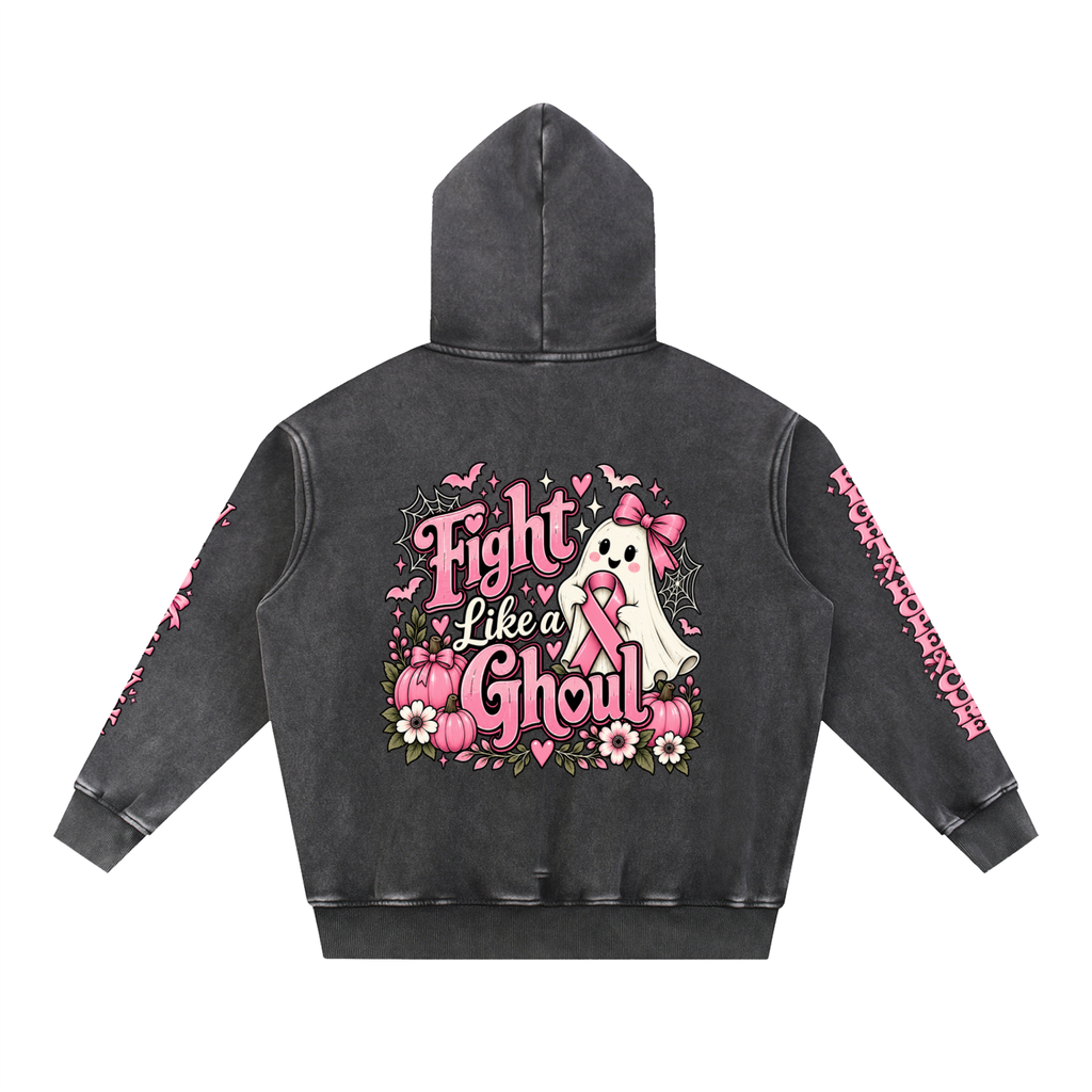 Snow Wash Fleece Oversize Hoodie