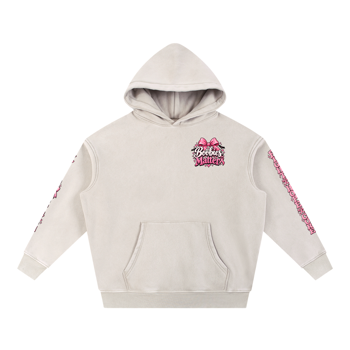 Snow Wash Fleece Oversize Hoodie